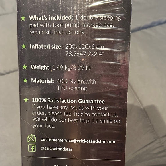 Cricket & Star Double Sleeping Pad - Picture 4 of 7